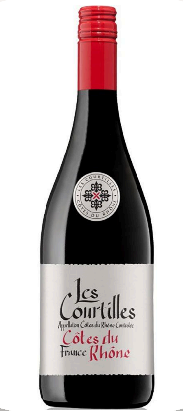 2015 Les Courtilles Côtes du  Rhône Villages Grenache Shiraz,  Rhône Valley, France